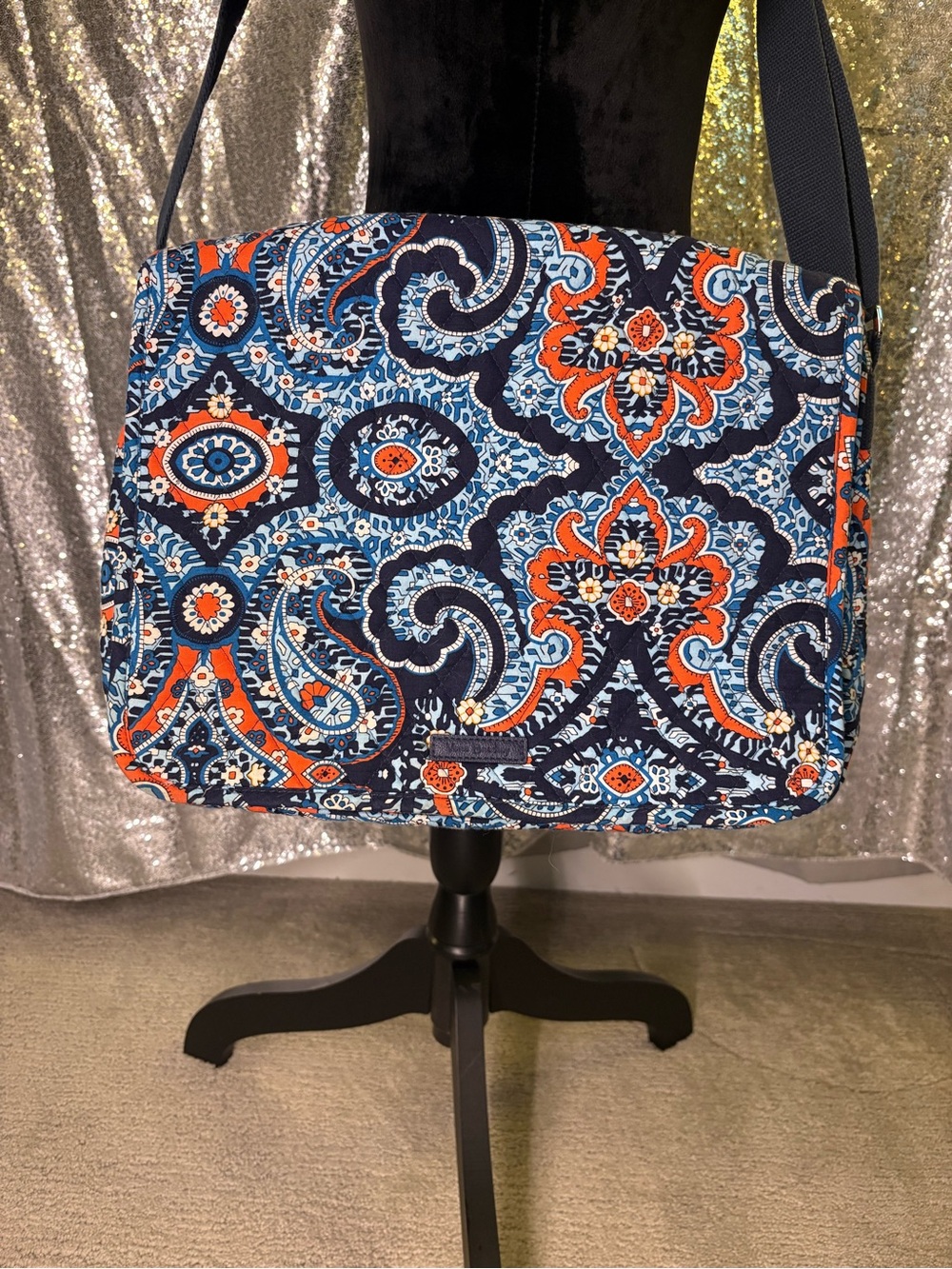 Vera Bradley Messenger Bag Marrakesh Pattern - Picture 2 of 6